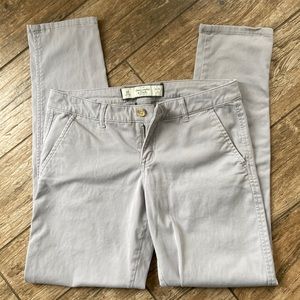 Abercrombie khaki skinny pants A&F